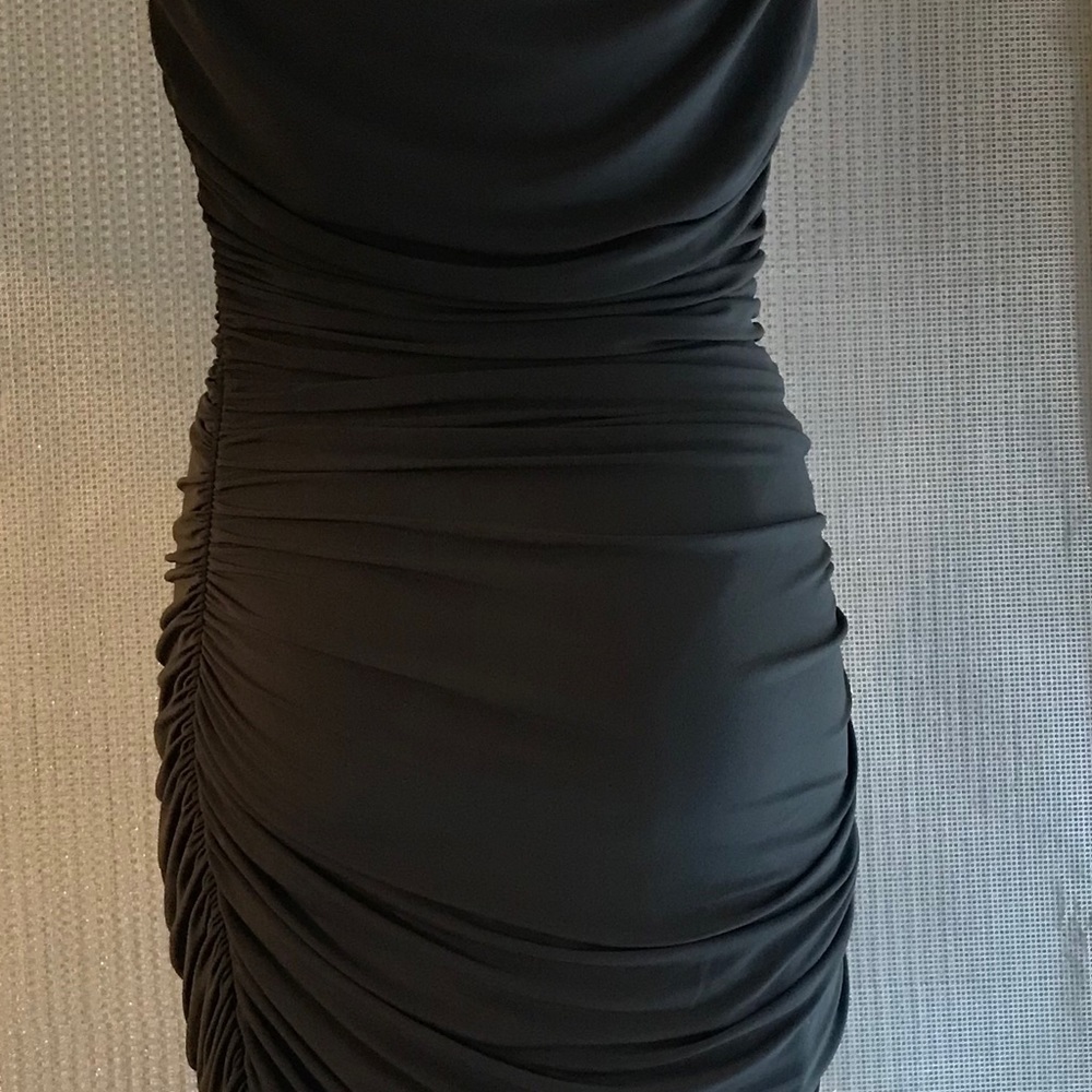 Sleeveless Ruched Bodycon Mini Dress